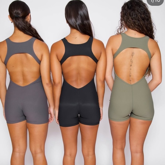Pants - Active By Teal olive green bodysuit